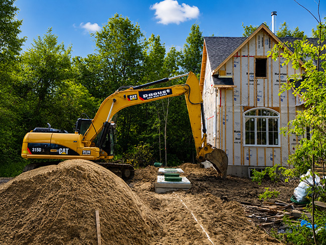 Septic system installation