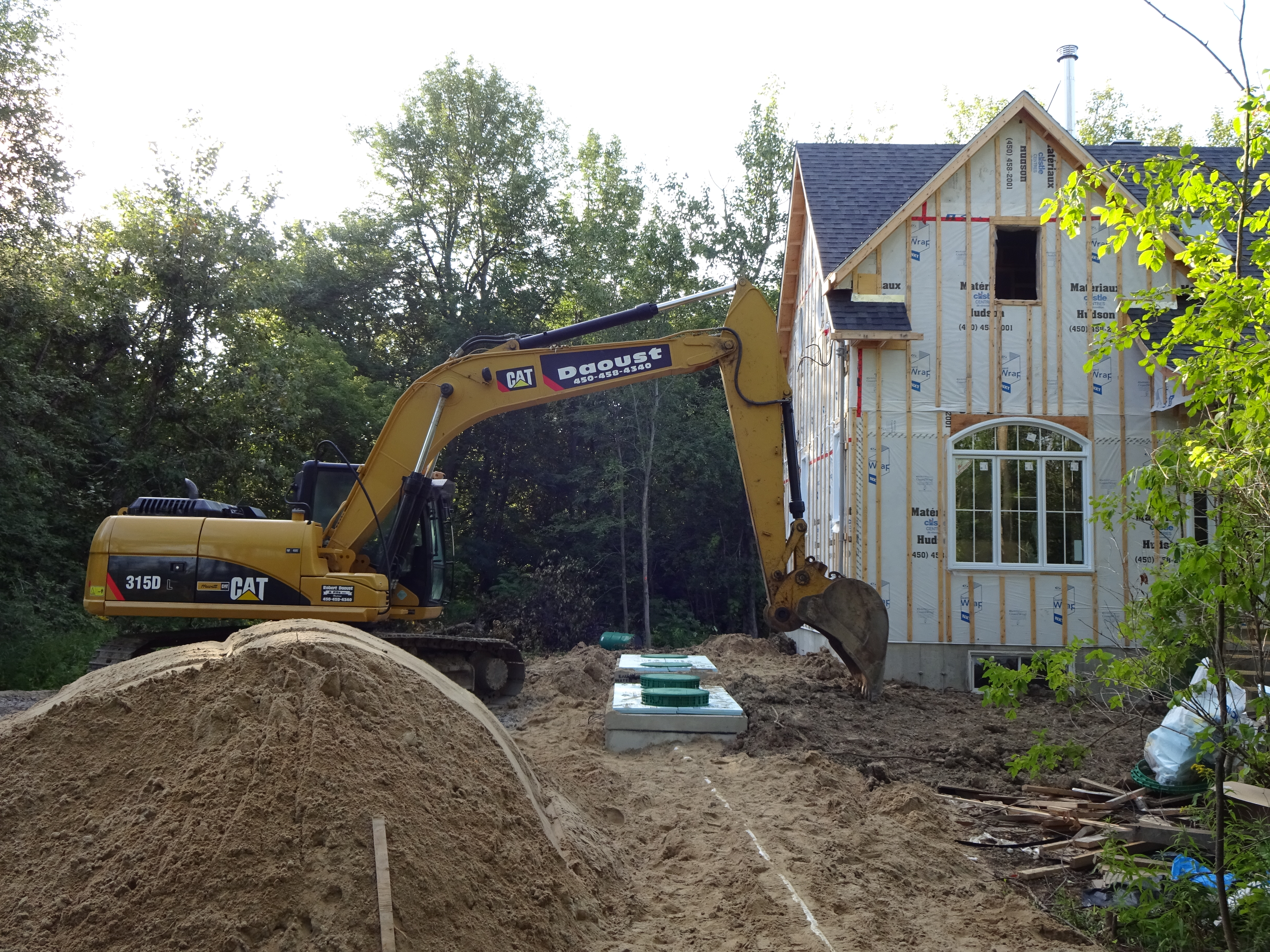 Septic system installation
