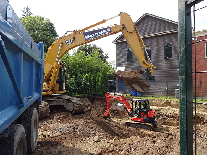 Excavation pour construction de bâtiment